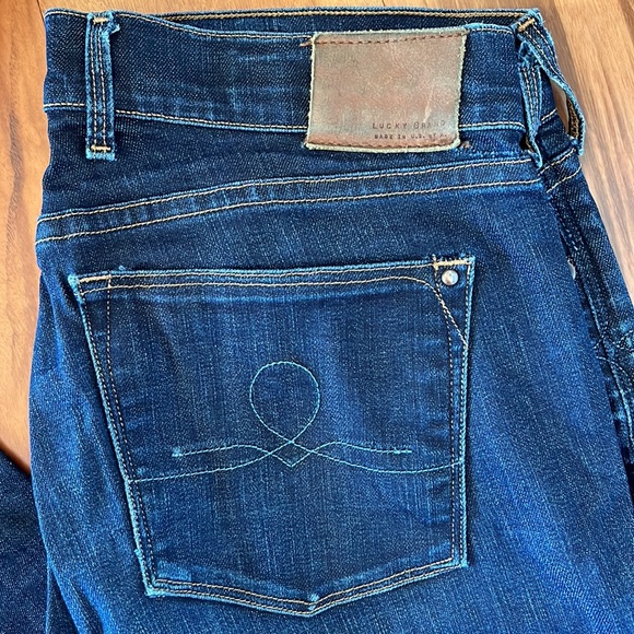 Lucky Brand White Oak Cone Denim Straight Leg Jeans, Size 4, Waist 27 - Picture 2 of 12